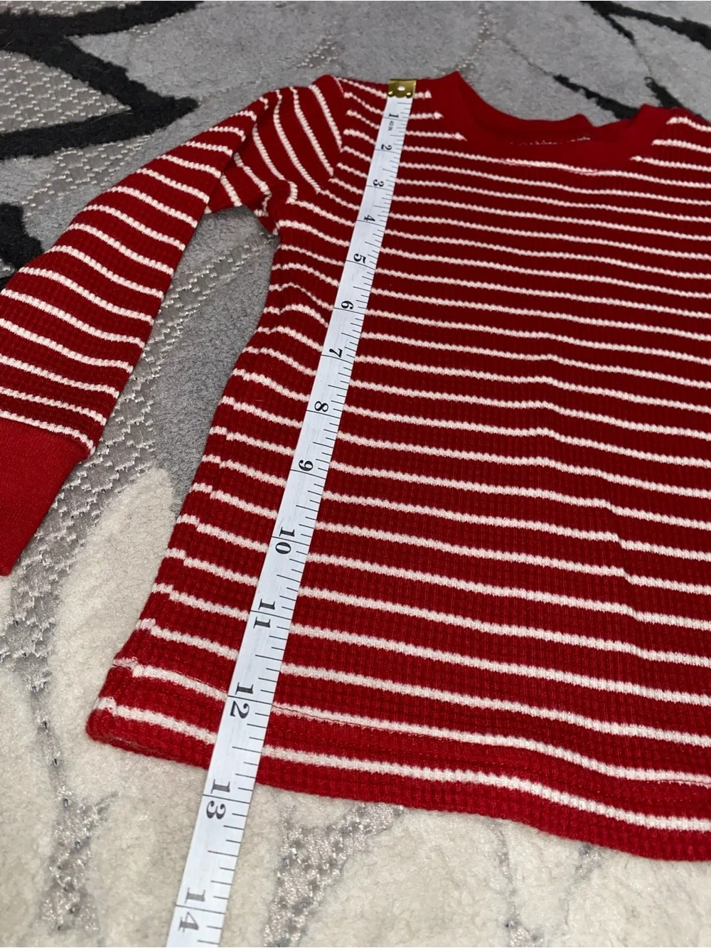 Little Planet Red & White Striped Pajama Set  18 Months